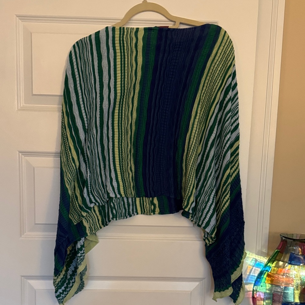 Missoni Multicolor Striped Poncho New w/Tags - Picture 2 of 2